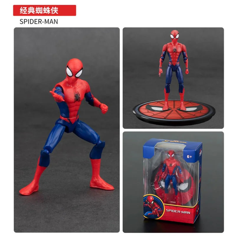 ZD Toys Avengers Legends Iron Man Spider Man Thor Captain America Thanos Hulk War Machine Action Figures Gif