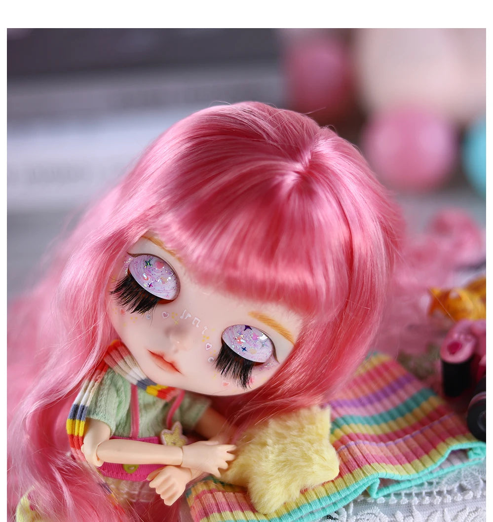 ICY DBS Blyth 1/6 doll hand-painted set dopamine girl double eyelid long eyelashes sleeping eyes doll set SD