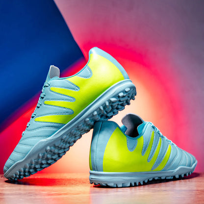 Breathable TF Turf Soccer Cleats Non-Slip Wear-Resistant Strong Grip Ankle Support Stable Lightweight Flexible