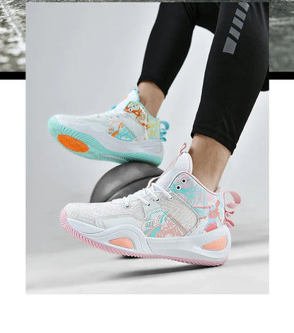 Men Basketball Shoes Trainer Unisex Breathable Athletic Sneakers Light Non-slip High Quality Unisex Outdoor Women Sports Shoes