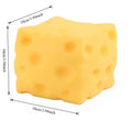 Giant Cube Cheese Squeeze Toy Simulation Extra Large Size Cheese Fidget Toy Slow Rebound Shapeable Venting Ball for Adult Gifts