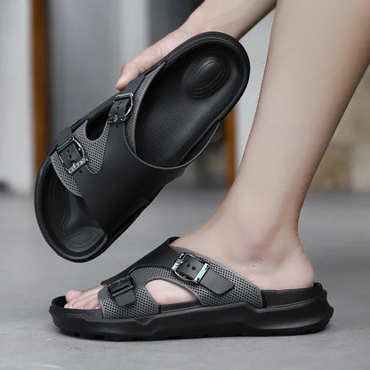 Summer Men Casual Sandals Outdoor Climbing Classic Roman Leather Beach Comfortable Trekking Hiking Fishing Fashion Slippers