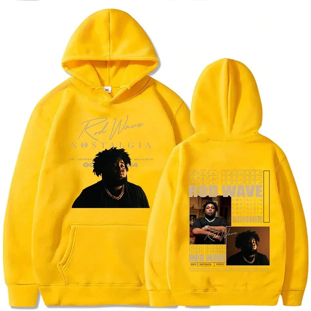 2025Rod Wave Tour Fashion Casual Nostalgic Hip Hop Music Printed Hoodie Men's and Women's Pullover Fans Luxury Gift Top Hoodie