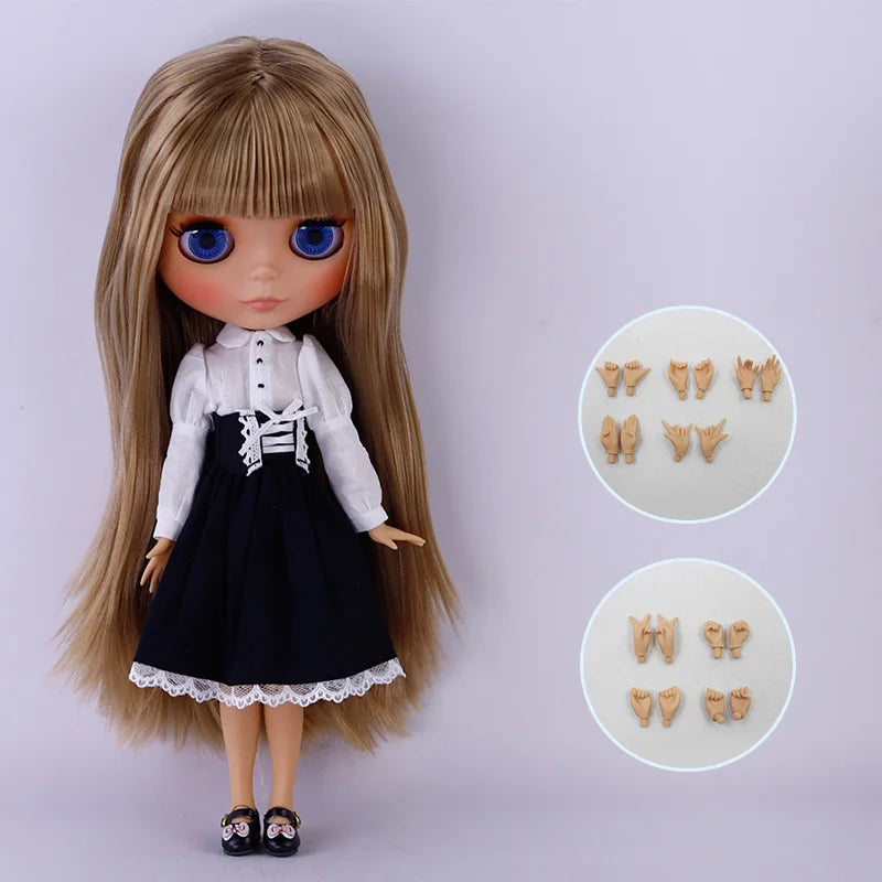 ICY DBS Blyth Doll Tan Skin Matte Face With Eyebrows Special Price 1/6 BJD JOINT body Neo Anime