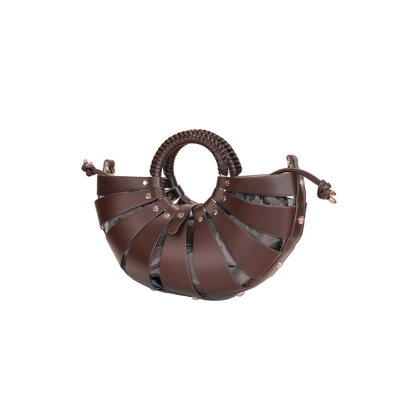 Women's PU Leather Round Handbag – Large Capacity Retro Tote, 6 Colors - TRYSHOPPY