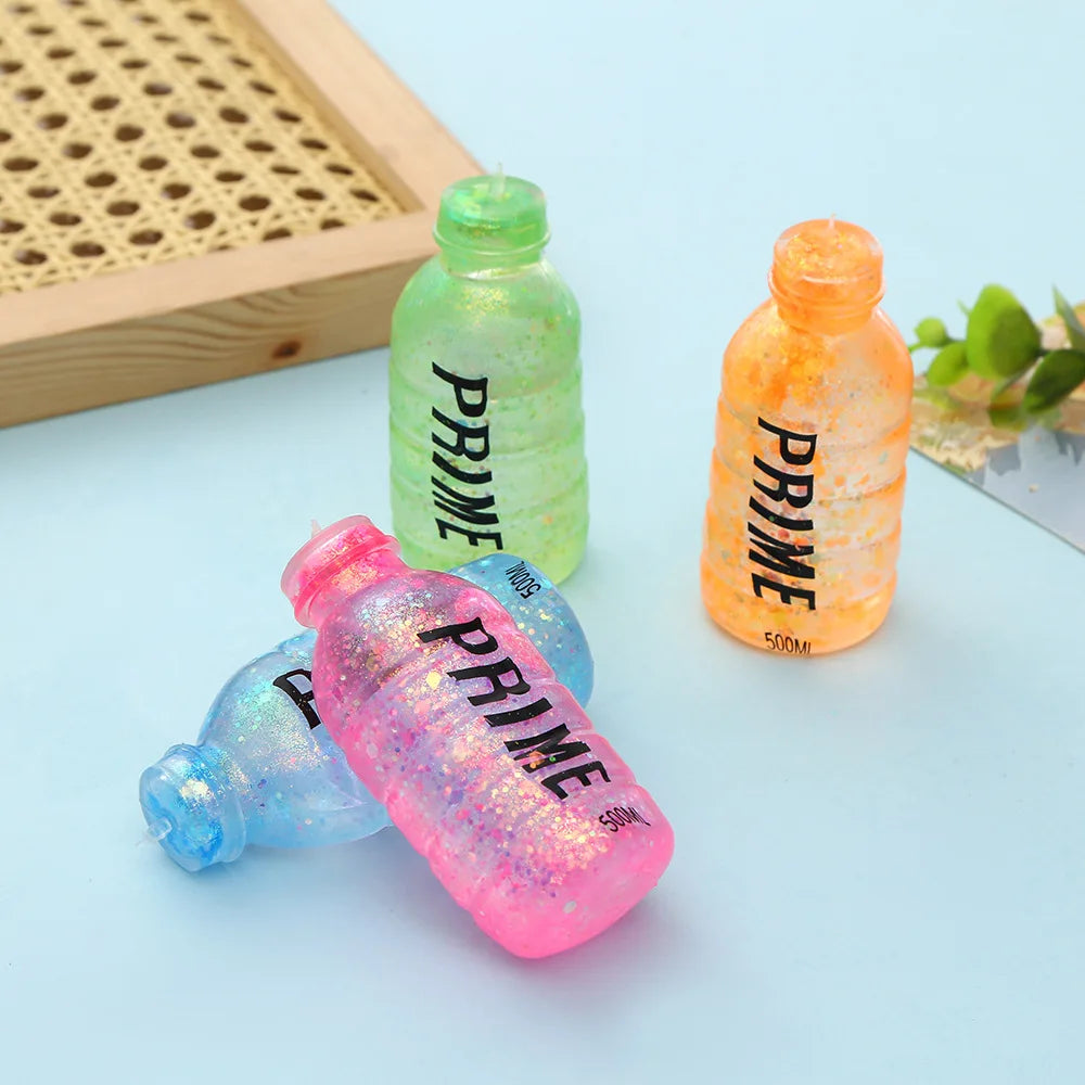 Tabas Squishy Beverage Bottle Squeeze Toy Soft Aurora Maltose Fidget Squishes Fun Stress Relief Sticky Toy Relieve Anxiety Gift