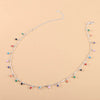 Fashion Simple Candy Color Tassel Necklace for Women Aesthetic All-match Pendant Jewelry Choker Neck Accessories Gift Chain