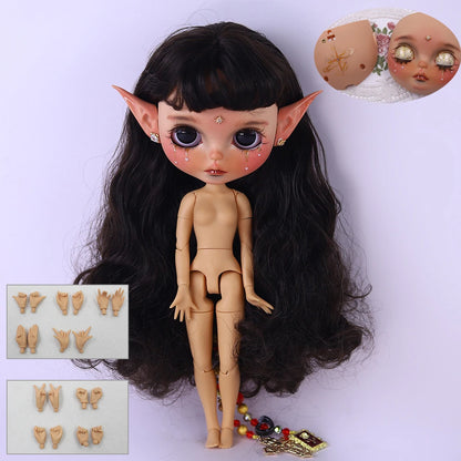 ICY DBS Blyth 1/6 Doll Hand drawn Elf Hand drawn Doll Set Including Elf Ears SD