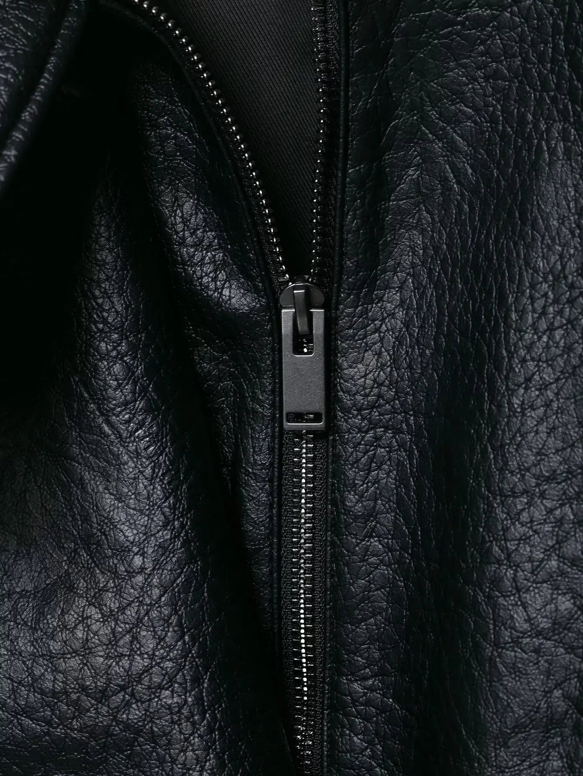TFMLN 2025 Women Faux Leather Loose Jacket High Street Stand Collar Long Sleeve Coat Fashion Causal Zipper Outwear Autumn Winter