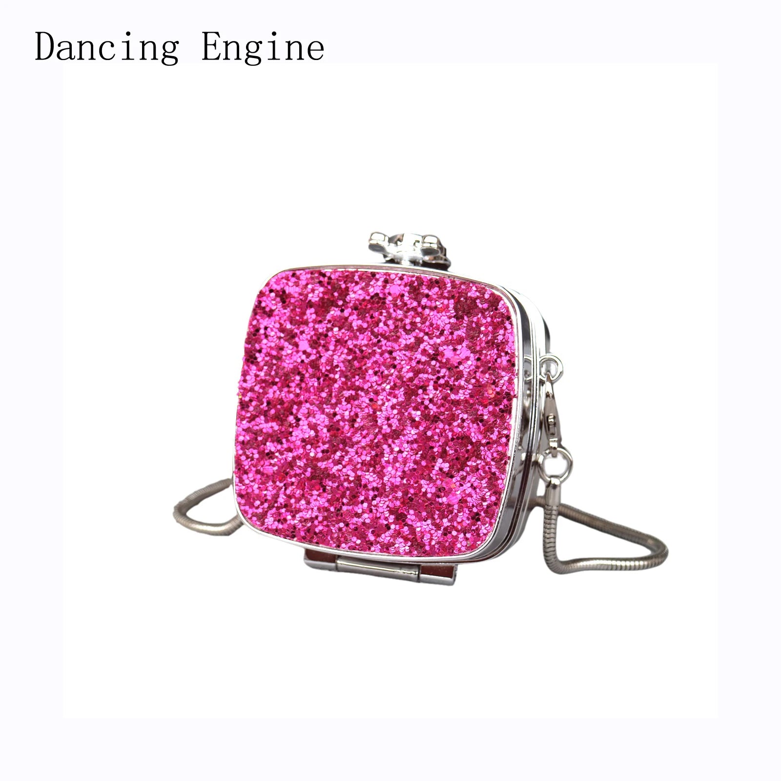 Women's Jelly Plastic Novelty Mini Clutch Bag – Evening & Party, Rose Red