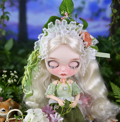 ICY DBS Blyth 1/6 Doll Hand Painted Set Forest Fairytale Frosted Face Doll SD BJD