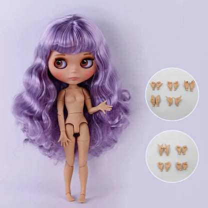 ICY DBS Blyth Doll Tan Skin Matte Face With Eyebrows Special Price 1/6 BJD JOINT body Neo Anime