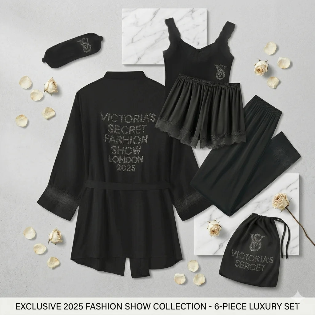 Women's Lace-Trim Sleepwear Set