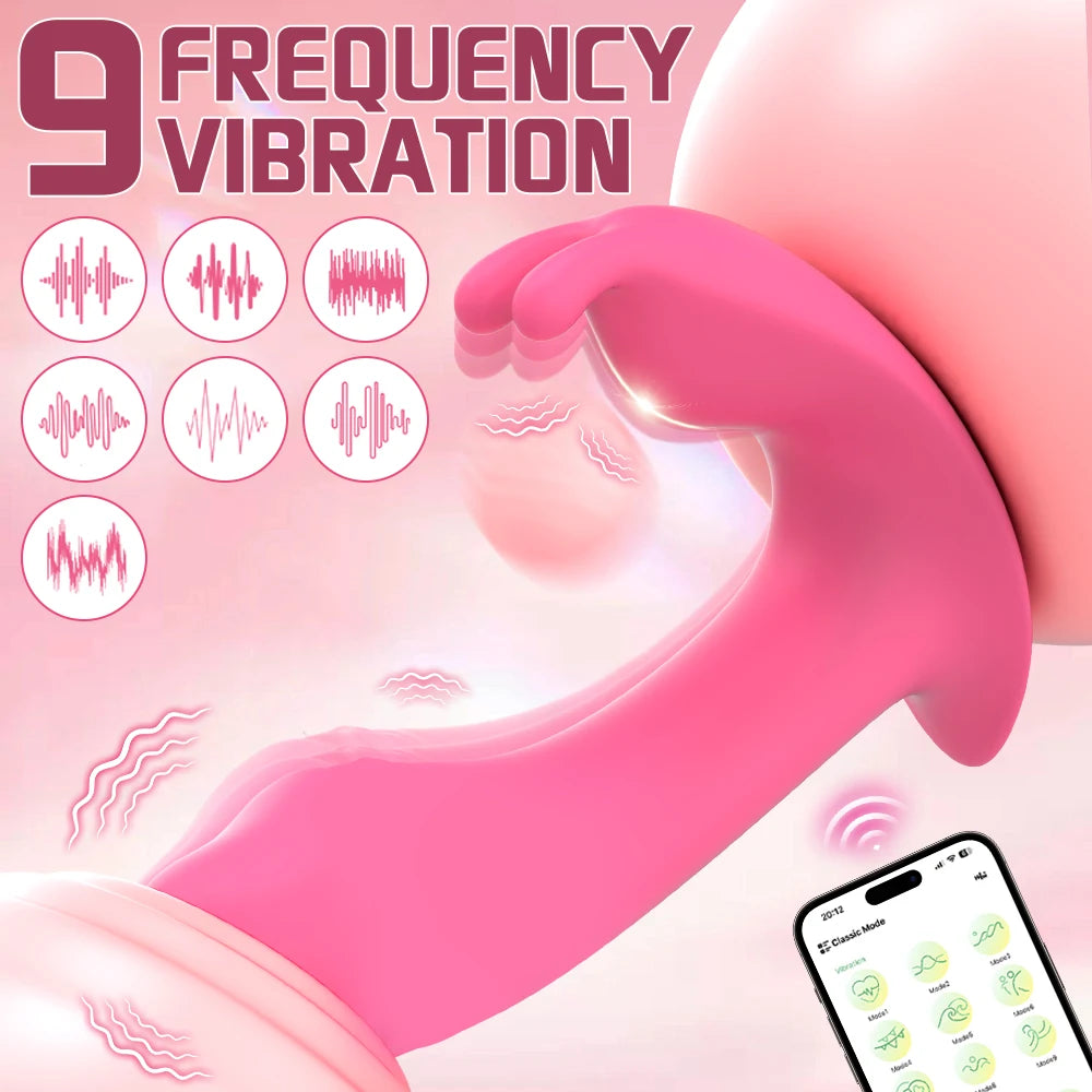 App-Controlled Butterfly Couples Vibrator