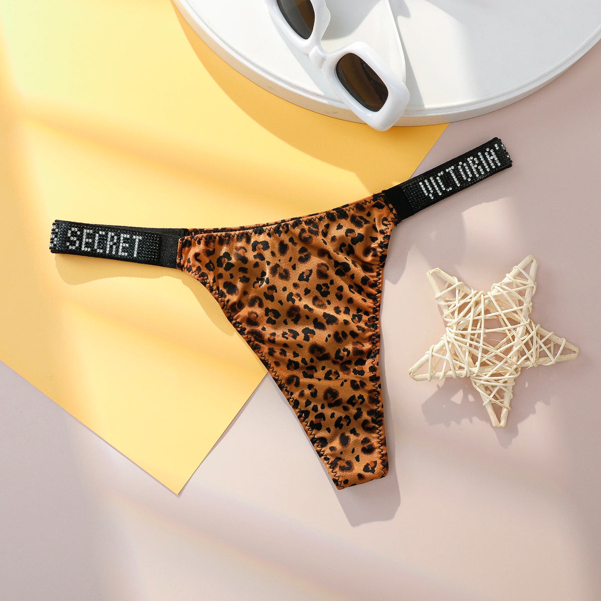 Victoria Secret Hot Sexy Lingerie Very Sexy Shine Script Thong Panty Women Underwear G String Trending