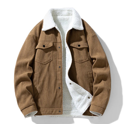 Men's Jackets and Coats Fashion Warm Corduroy Thick Coats 2026 Winter Fashion Men's Coats Down Jackets Men's Cotton Clothing