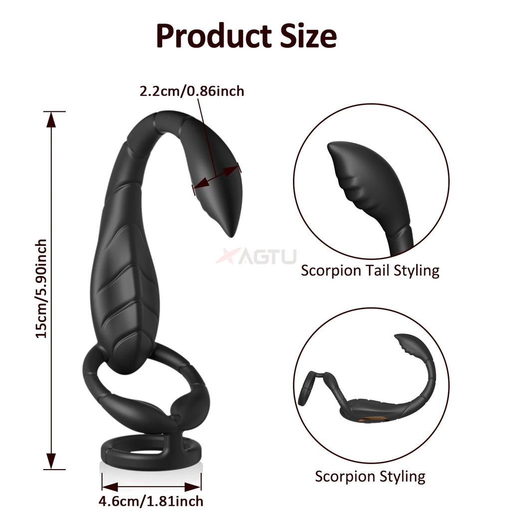 Ring Anal Plug Cock Ring Prostate Vibrator for Male Double Vibrating Delay Ejaculation Male Masturbator Sex Toys for Men