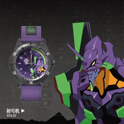 Original BANDAI NEON GENESIS EVANGELION Time Completion Plan Series Watch Blind Box Anime Character Model Toys Gifts