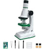 Kids Microscope Kit 200x 600x 1200x Biological Science Stem Toy Hand Loupe School Educational Pocket Microscope with LED Light