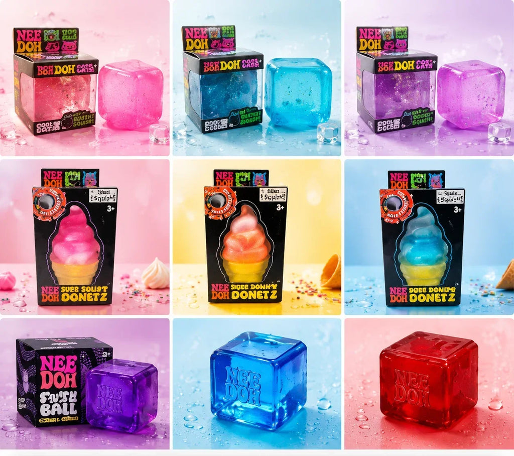 100+PCS Assorted Mixed Squish Fidget Mystery Blind Box Surprise Unbox Toy Slow Rebound Stress Relief Squeeze Sensory Toys