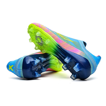 Professional Match Adult AG FG Soccer Cleats Textured PU Upper High-friction TPU Stud Anti-slip Boost Ball Control For Grass