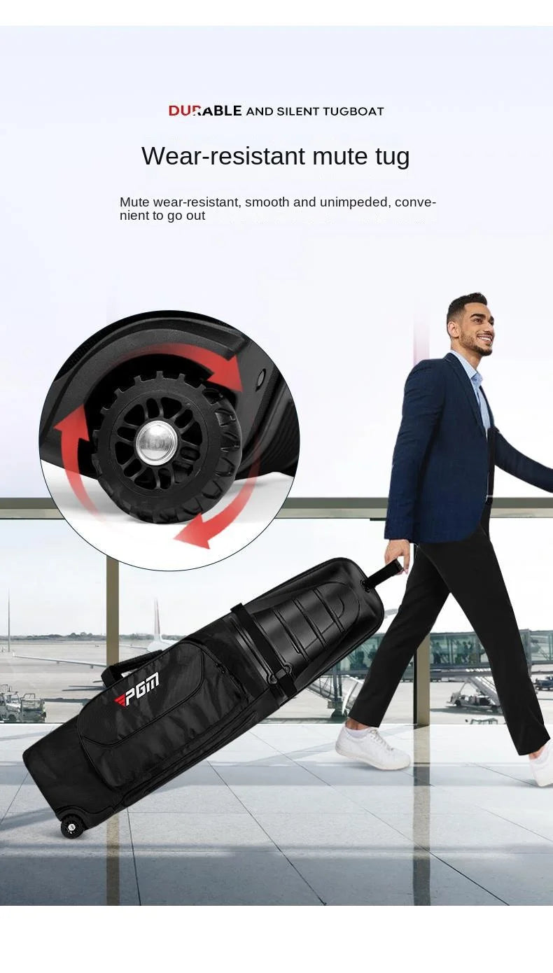 Golf Aviation Bag Men Women Hard Shell Anti Collision Squeeze Aircraft Consignment Belt Roller Skating Travel Bags HKB014