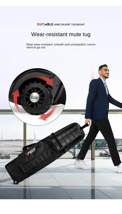 Golf Aviation Bag Men Women Hard Shell Anti Collision Squeeze Aircraft Consignment Belt Roller Skating Travel Bags HKB014