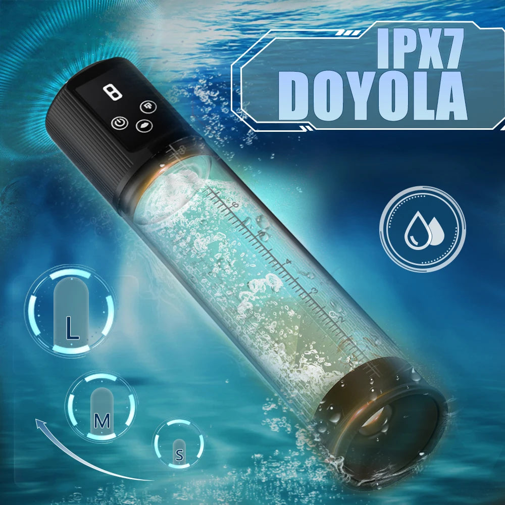 Electric Penis Pump Erection Enlargement Extend Pump 9 Suction Levels Masturbating Penis Extender Exerci Sex Toy for Adult Men