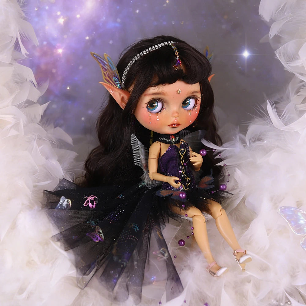 ICY DBS Blyth 1/6 Doll Hand drawn Elf Hand drawn Doll Set Including Elf Ears SD