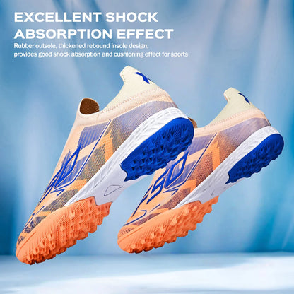 Cost-effective TF Football Boots PU Blend Upper Dense Rubber Stud Anti-slip Durable Budget Turf Football Footwear