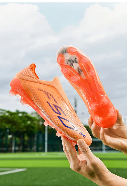 New Men Football Boots Match Grass Cleats Soccer Shoes Non-Slip Indoor Futsal High-quality Sneakers Hot-selling High-top Outdoor