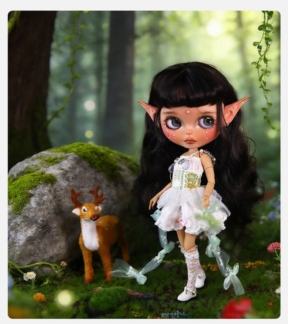 ICY DBS Blyth 1/6 Doll Hand drawn Elf Hand drawn Doll Set Including Elf Ears SD