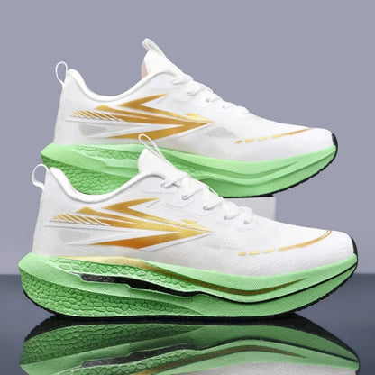 Men's Running Shoes Jogging Cushioning Mesh Outdoor Couple Trainer Race Breathable Sneakers Non-Slip Carbon Board Off-road Shoes
