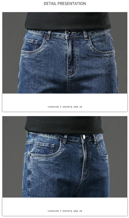 Men's Fleece-Lined Stretch Jeans