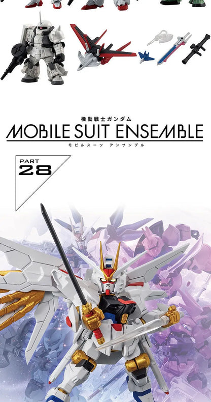 Bandai Gashapon Mobile Suit Ensemble (MSE) Gundam RX-78-2 Strike Hi-Nu Wing Astray ZZ Barbatos Assemble Model Kit Toy