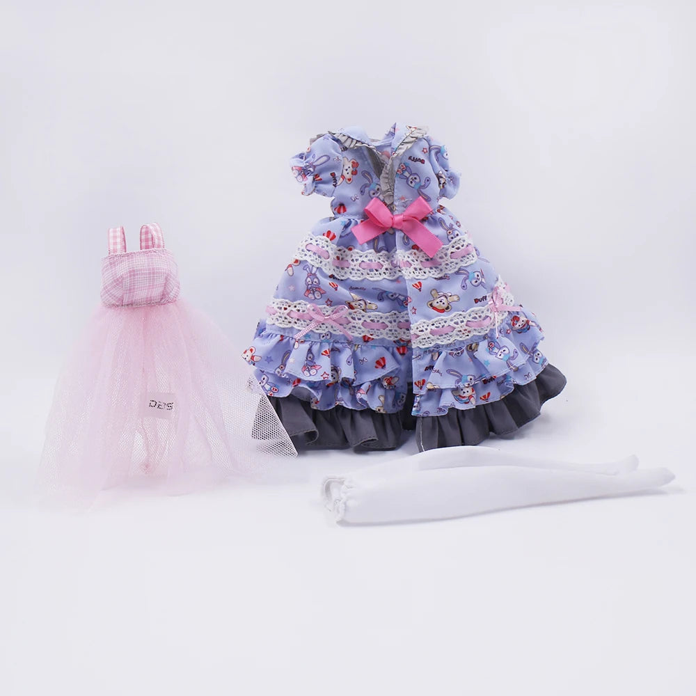 ICY DBS Blyth Doll 1/6 Clothing Joint Body Princess Dress Casual Clothing Toy Gift