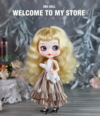 ICY DBS Blyth doll toy Simple Evening Dress Elegant Skirt Anime Costume