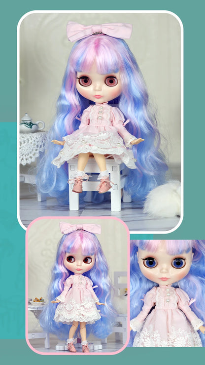 ICY DBS Blyth doll 1/6 Anime Doll joint body white Skin glossy face Special Combo with clothes, shoes and hands 30cm BJD TOY