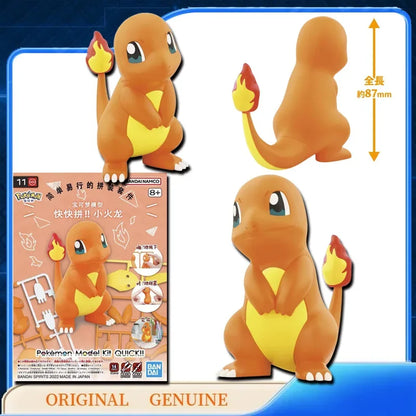 Bandai Original Genuine POKEMON MODEL KIT QUICK 1 21 22 23 Anime Action Figures Toys Kids Gift Assembly Model Collect Ornaments