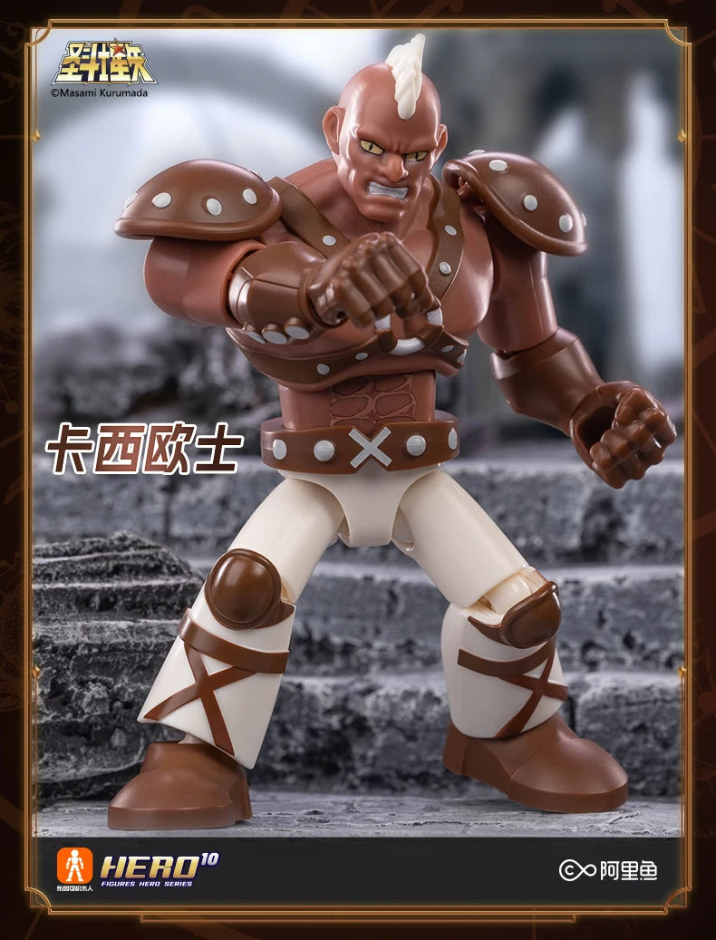 Blokees Galaxy Version Gold Saint Action Figure Libra Dohko Sagittarius Champion Seiya Mu Aiolia Assembly Toys Children Gift