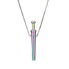 MaiLun 1pc Stress Anxiety Relief Necklace 82.5mm Length Stainless Steel Meditation Necklace Quit Smoking Anxiety Relief Necklace