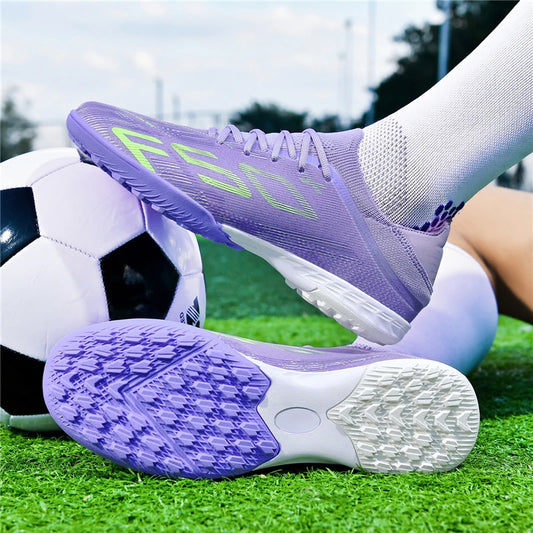 New Men Football Boots Match Grass Cleats Soccer Shoes Non-Slip Indoor Futsal High-quality Sneakers Hot-selling High-top Outdoor