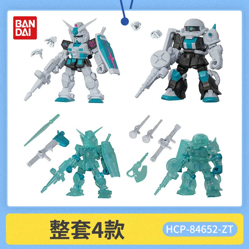 Bandai Gashapon Mobile Suit Ensemble (MSE) Gundam RX-78-2 Strike Hi-Nu Wing Astray ZZ Barbatos Assemble Model Kit Toy