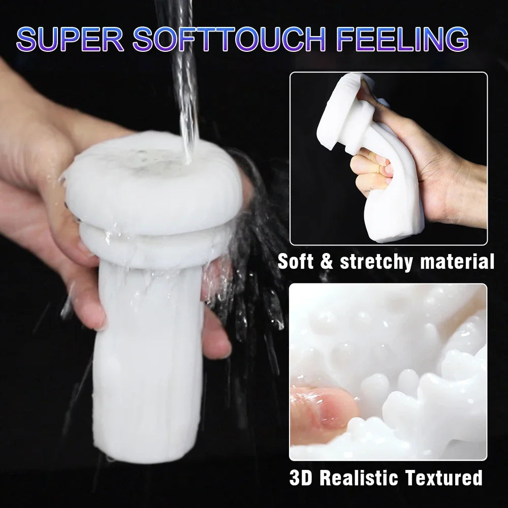 Automatic Telescopic Penis Train for Men Male Masturbator Cup Sex Machine Sucking Vibrating Heating Vagina Adult Sex Toy