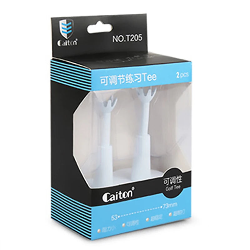 2 pcs Golf Tee AdjustaBle Soft Golf Ball Holder Anti-flying Self Standing Sport QT019