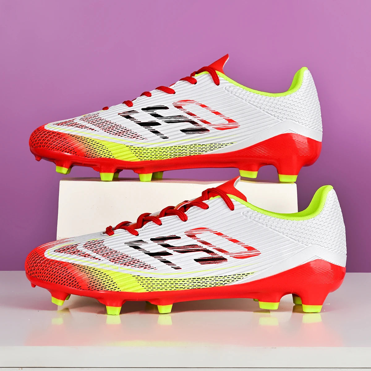 Breathable Football Shoes for Men, FG/AG Long Nail Anti Slip Outdoor Indoor Sports Shoes, A Must-Have for Fans