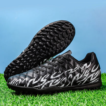 Professional Men TF Football Cleats Shock Absorbing PU Upper Durable Rubber Turf Sole For Adult Grass Field Soccer Games
