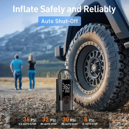 1pc Wireless Car Air Compressor Air Pump Electric Tire Inflator Pump for Motorcycle Bicycle Boat AUTO Tyre Balls Inflatable
