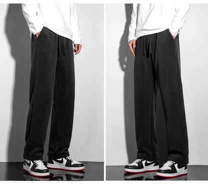 Fleece-Lined Drawstring Sweatpants