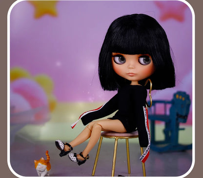 ICY DBS Blyth Doll Tan Skin Matte Face With Eyebrows Special Price 1/6 BJD JOINT body Neo Anime